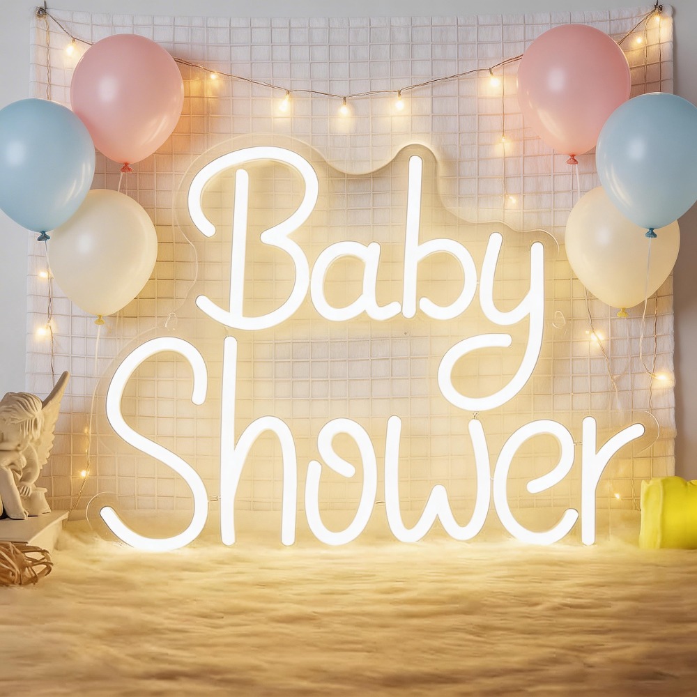 Baby Shower LED Neon Signs USB - Baby Nursery Wall Lights ulasan dan harga