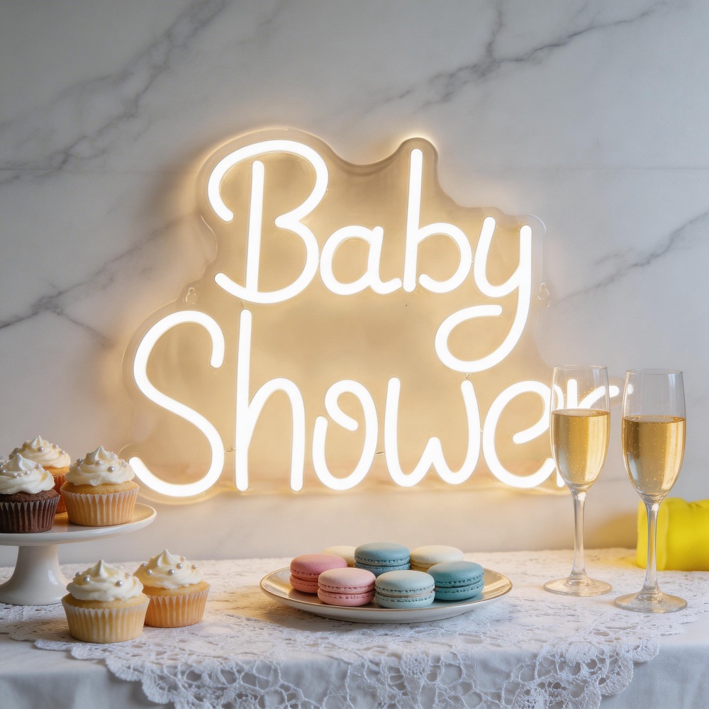 Baby Shower LED Neon Signs USB - Baby Nursery Wall Lights ulasan dan harga