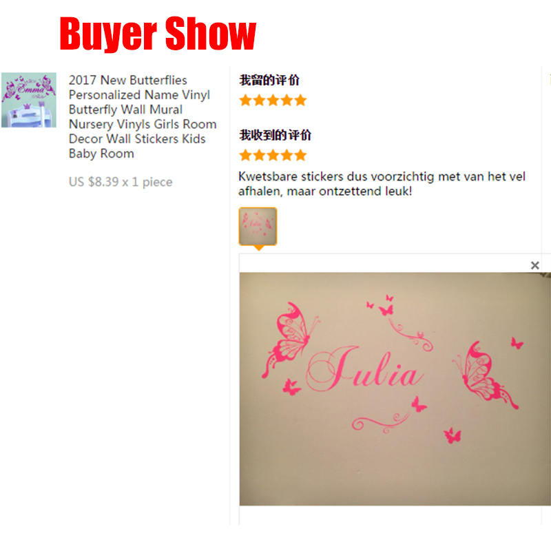 New Butterflies Personalized N - Baby Girl Nursery Quotes ulasan dan harga