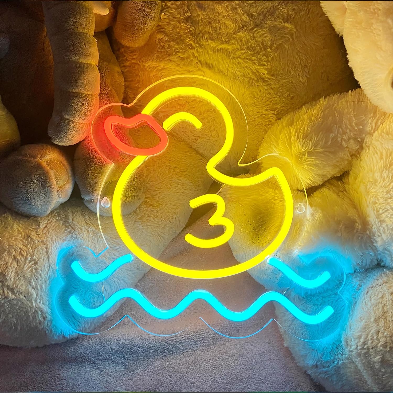 Duck  Neon Sign LED Wall Art U - Baby Nursery Wall Lights ulasan dan harga