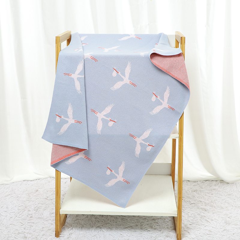 Baby Blanket Knit Infant Strol - Baby Nursery Boy ulasan dan harga