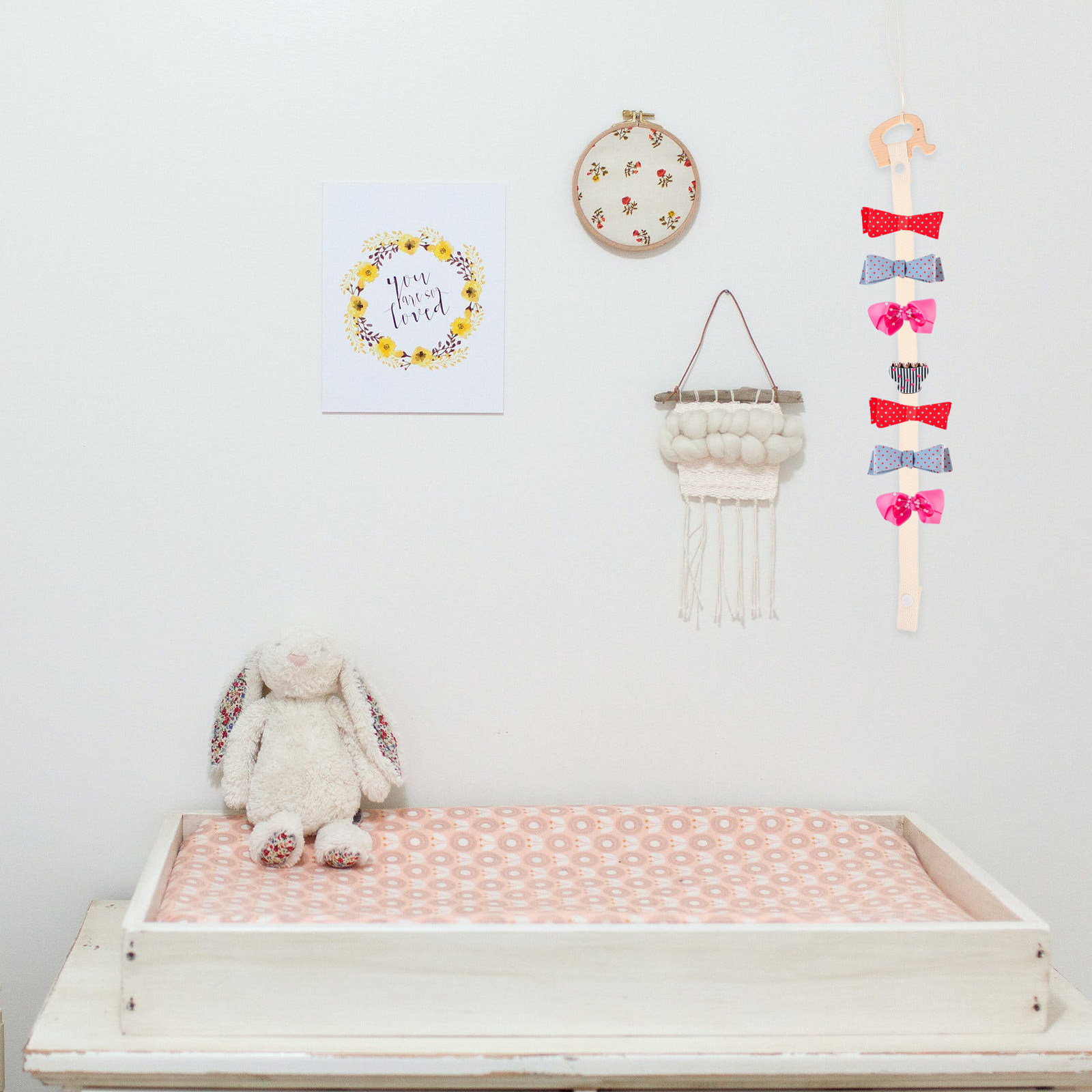 Cute Cartoon Animal Bow Organi - Baby Nursery Decor Girl ulasan dan harga