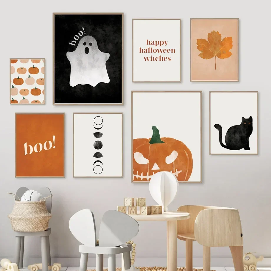 Cat Halloween Soul Pumpkin Wal - Baby Nursery Decor Girl ulasan dan harga