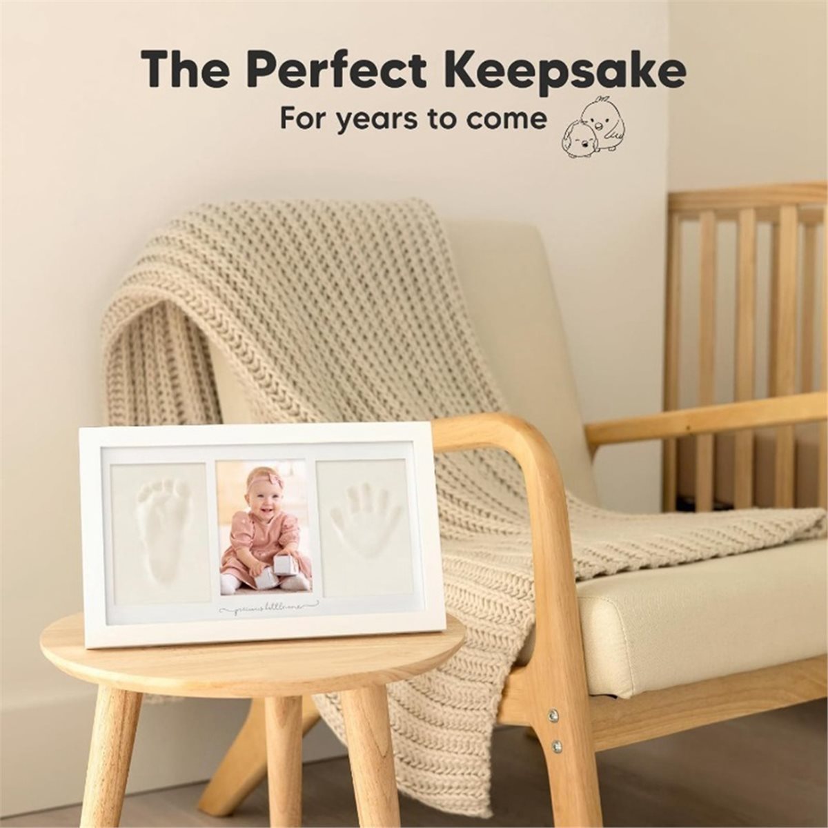 Y69A Baby Handprint & Footprin - Baby Nursery Frames ulasan dan harga