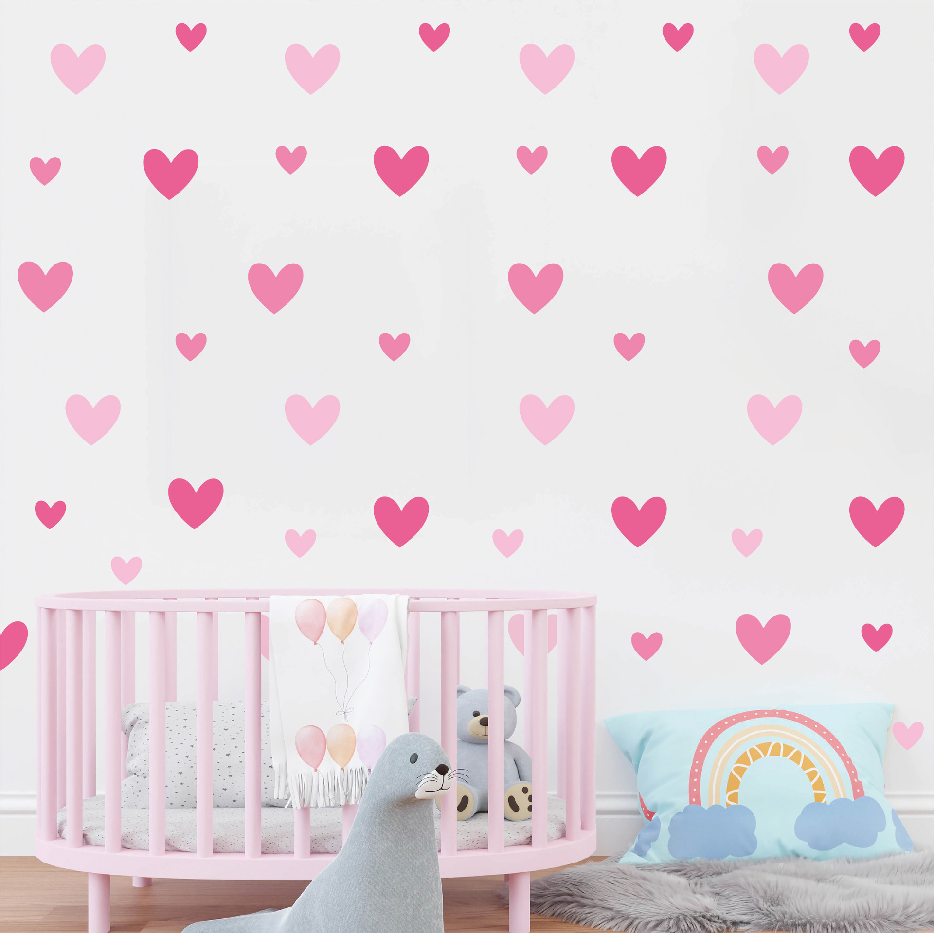 3d pink heart little princess  - Baby Girl Nursery Quotes ulasan dan harga
